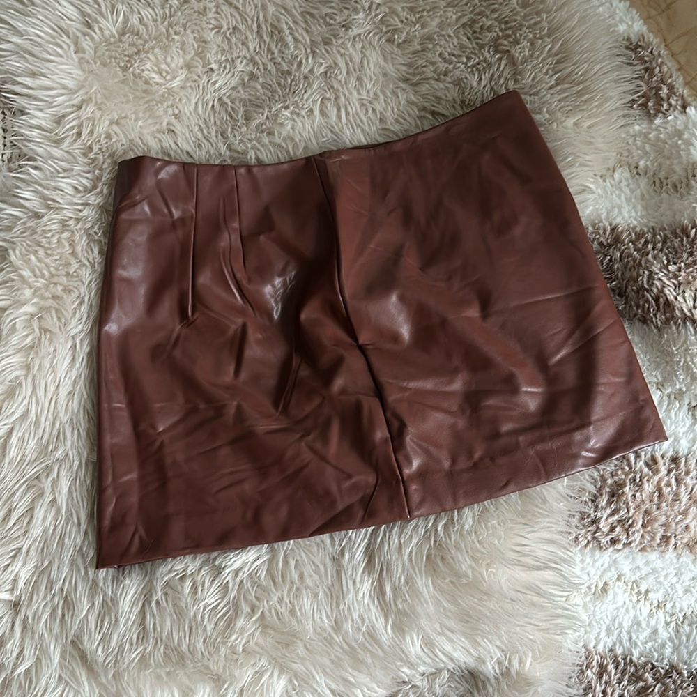 NWT EXPRESS faux leather skirt!